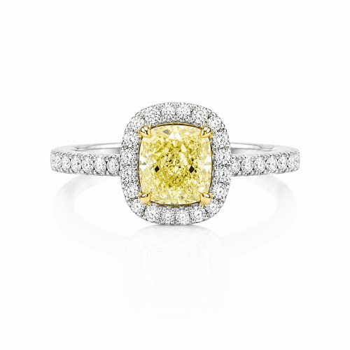 1 ct GIA Certified Natural Yellow Diamond ring ID:8200
