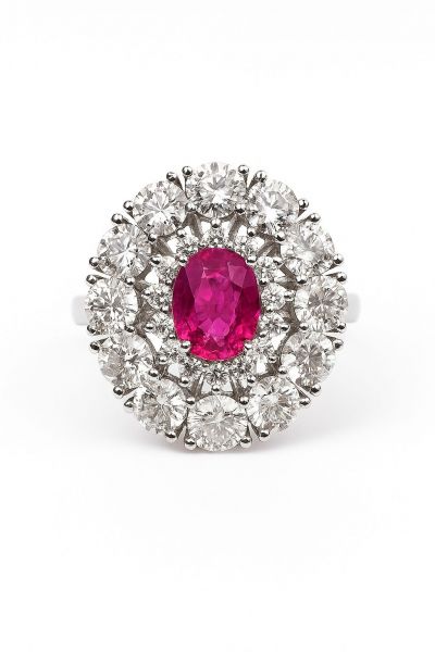 Natural certified ruby “ Mozambique” Ring REF:35 ID:8750
