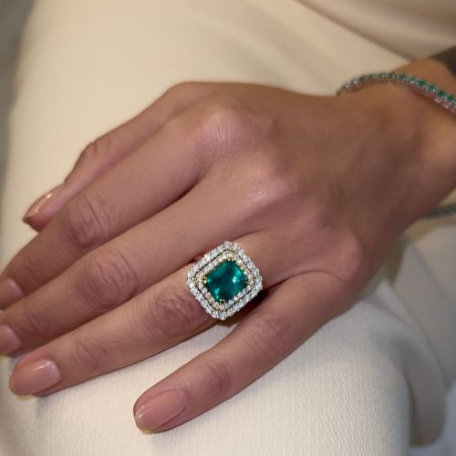 Natural Emerald Ring REF:250  ID:8100