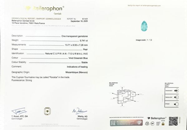 Exclusive Natural Paraiba Ring REF: 750 ID:40