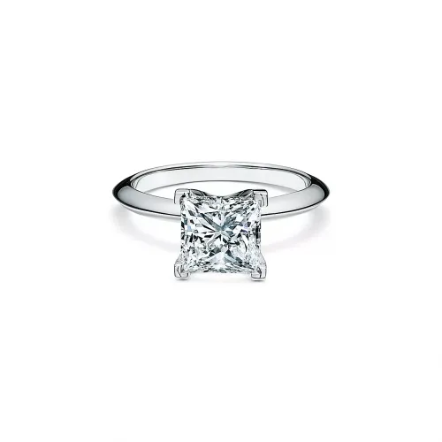 Princess-cut Diamond Engagement Ring in Platinum