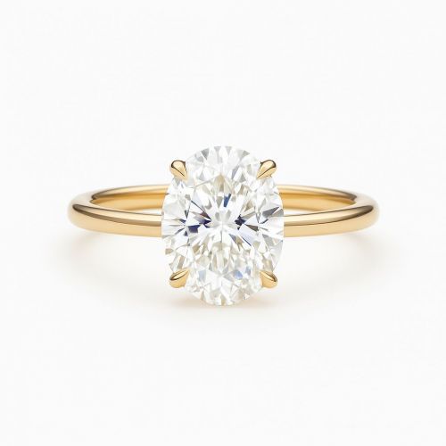 3 Ct Oval Engagement Ring ID:2700