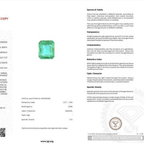 Natural Emerald Ring REF:250  ID:8100