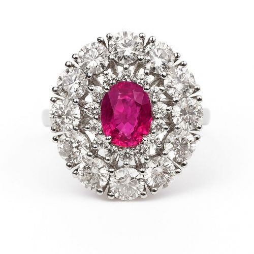 Natural certified ruby “ Mozambique” Ring REF:35 ID:8750