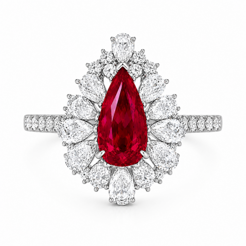 GRS Certified Investment grade natural ruby  Ring ID:25