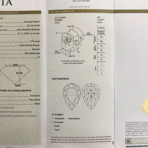 GIA Certified Natural Pink Diamond Ring ID:20
