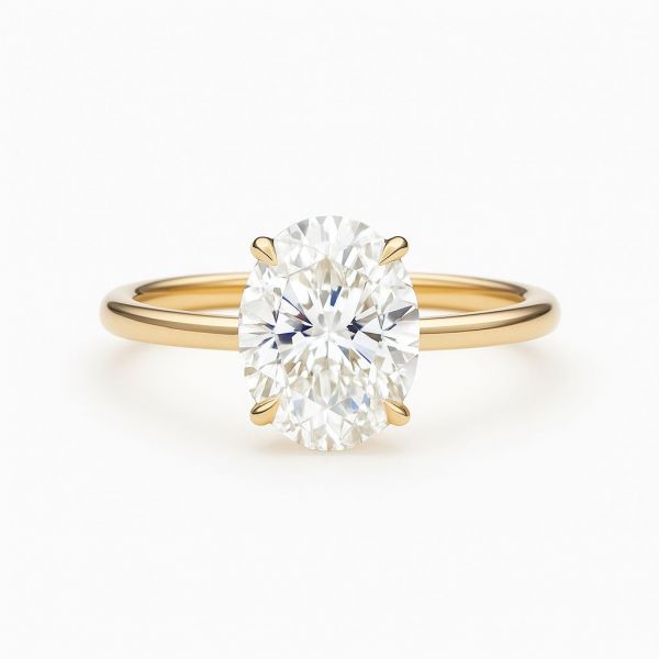 3 Ct Oval Engagement Ring ID:2700
