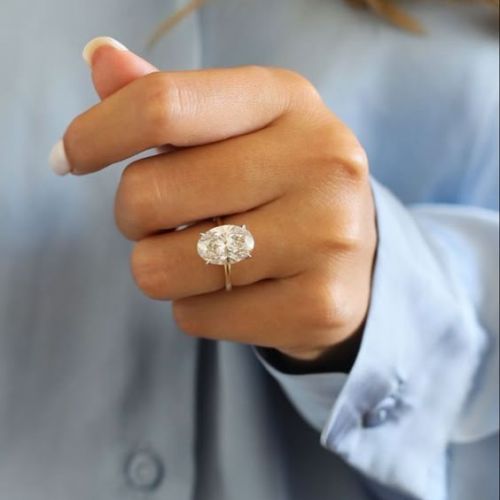 3 Ct Oval Engagement Ring ID:2700