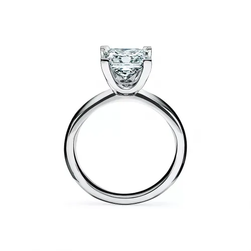 Princess-cut Diamond Engagement Ring in Platinum