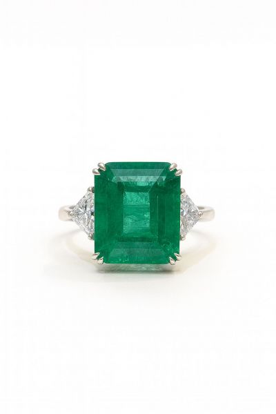 Emerald & Diamond Ring  REF:300 ID:7500